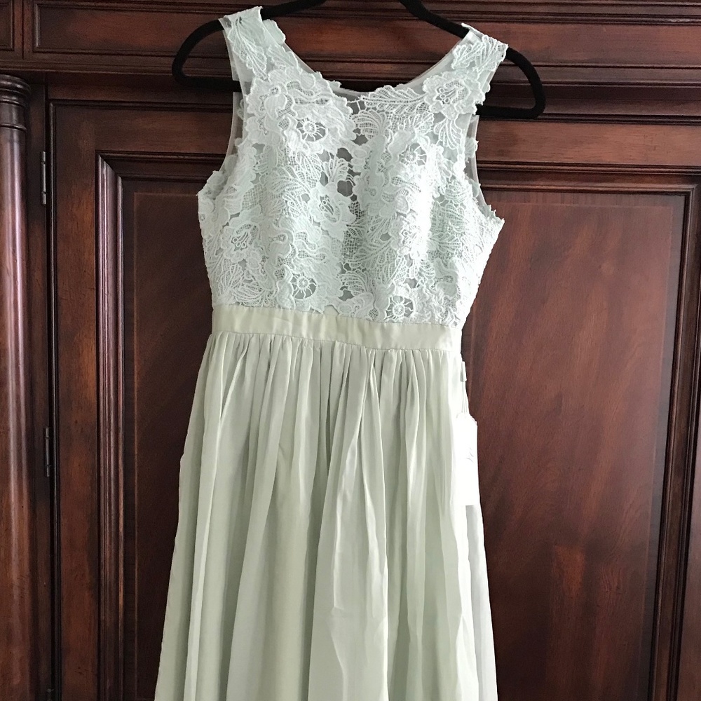 Celadon/Sage Bridesmaid Dress
